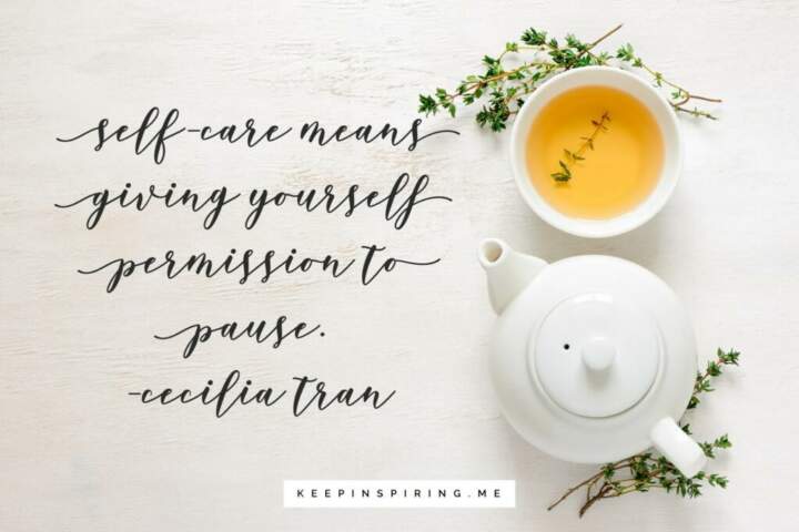 Cecilia Tran advice “Self-care means giving yourself permission to pause.”