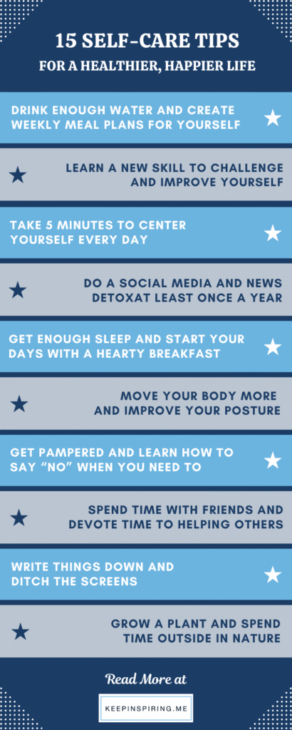 15 Self Care Tips for a Healthier and Happier Life